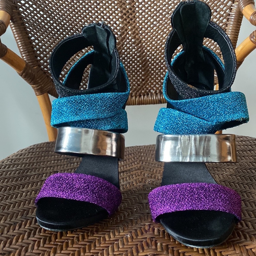 Multicolored Giuseppe Zannoti heels